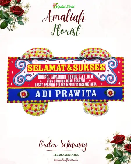Papan Bunga Ucapan Selamat Plumpung